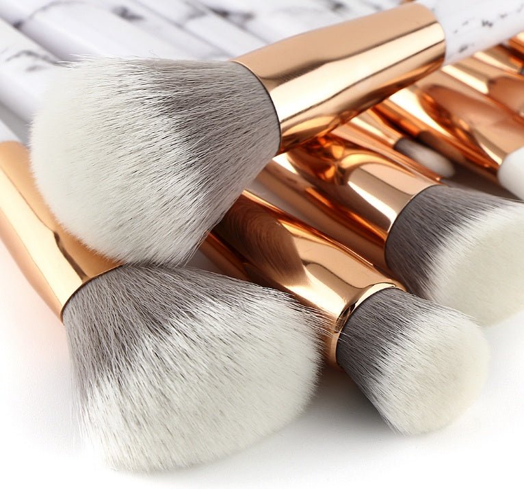 11 sets of marble makeup brush - Urban Mart