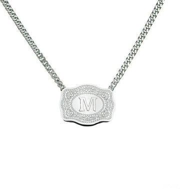 White K Curb Necklace