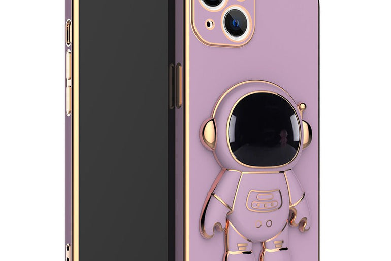 3D Astronaut Phone Case Anti - Drop Electroplating Bracket - Urban Mart