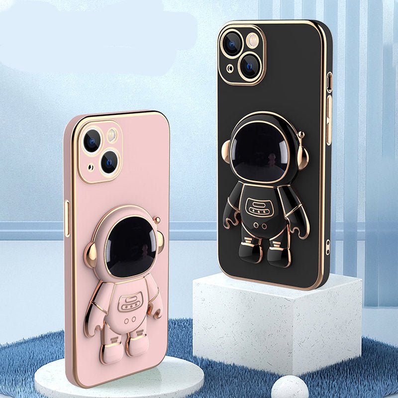 3D Astronaut Phone Case Anti - Drop Electroplating Bracket - Urban Mart