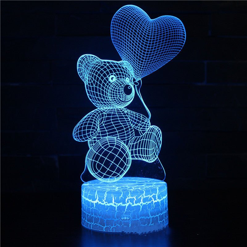 3D Lamp Acrylic USB LED Night Lights - Urban Mart