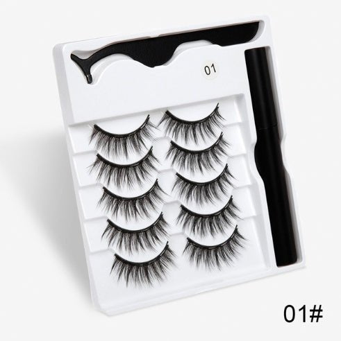 A Pair Of False Eyelashes With Magnets In Fashion - Urban Mart