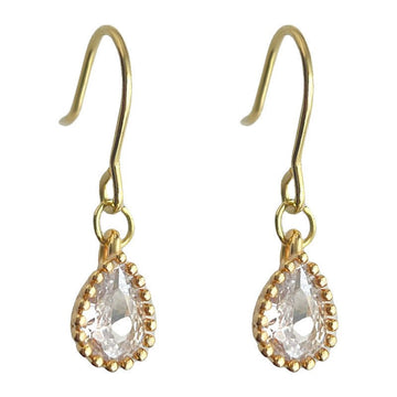 Water Drop Zircon Earrings