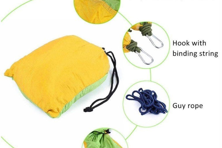 Backpacking Hammock - Portable Nylon Parachute - Urban Mart