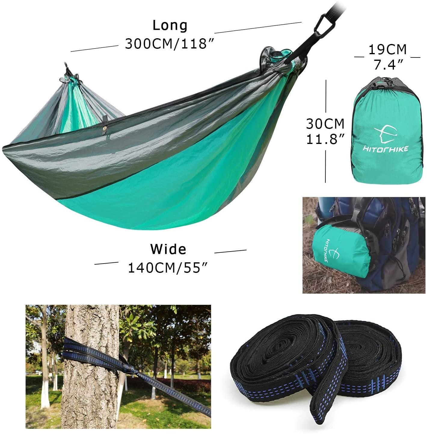 Backpacking Hammock - Portable Nylon Parachute - Urban Mart