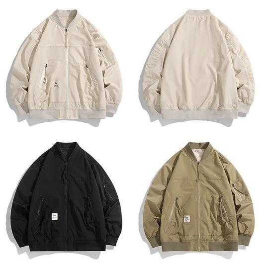 Baseball Collar Charging Coat Men's Spring - Urban Mart