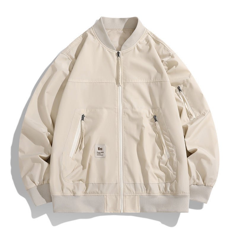 Baseball Collar Charging Coat Men's Spring - Urban Mart