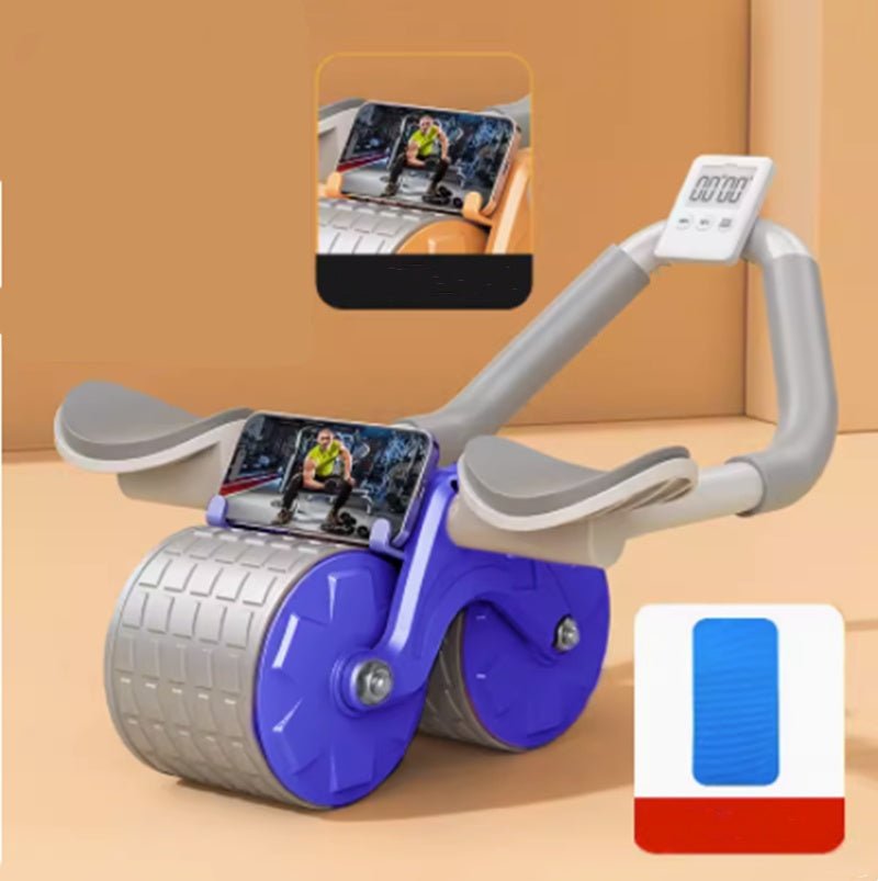 Beginner's Automatic Rebound Belly Wheel Fitness Equipment - Urban Mart