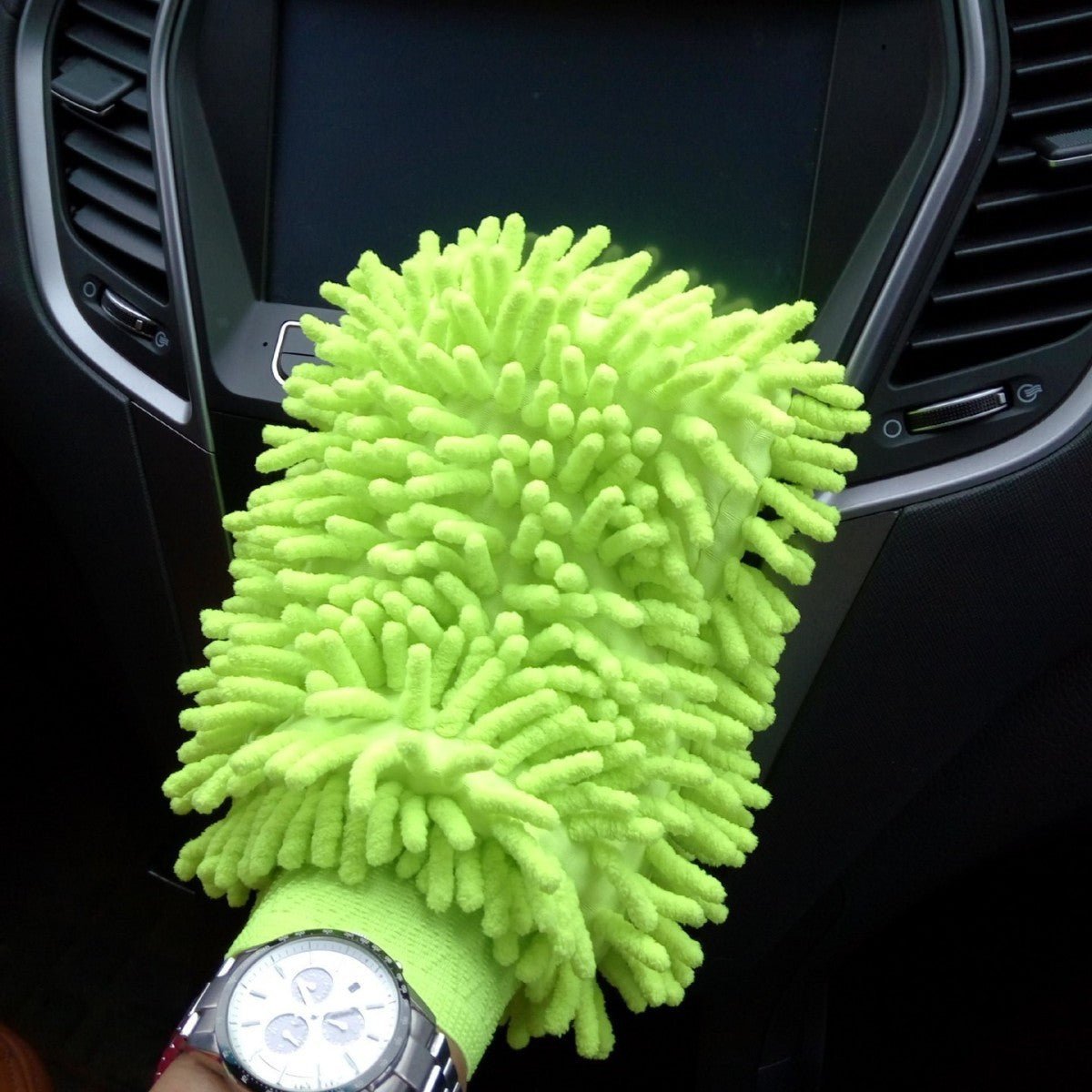 Chenille Coral Car Foaming Gloves Household Cleaning - Urban Mart