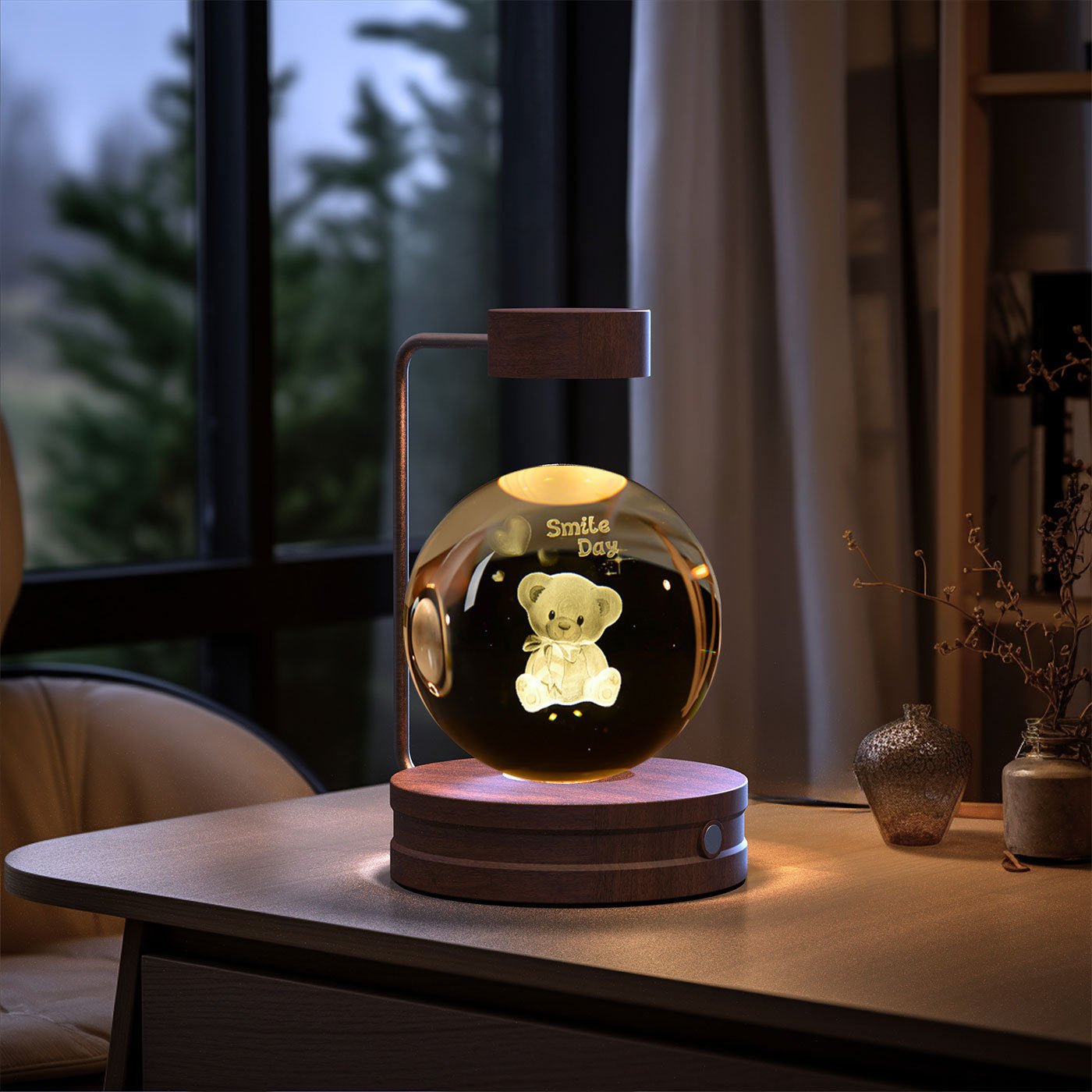 Crystal Ball Cosmic Dinosaur Indoor Night Light - Urban Mart