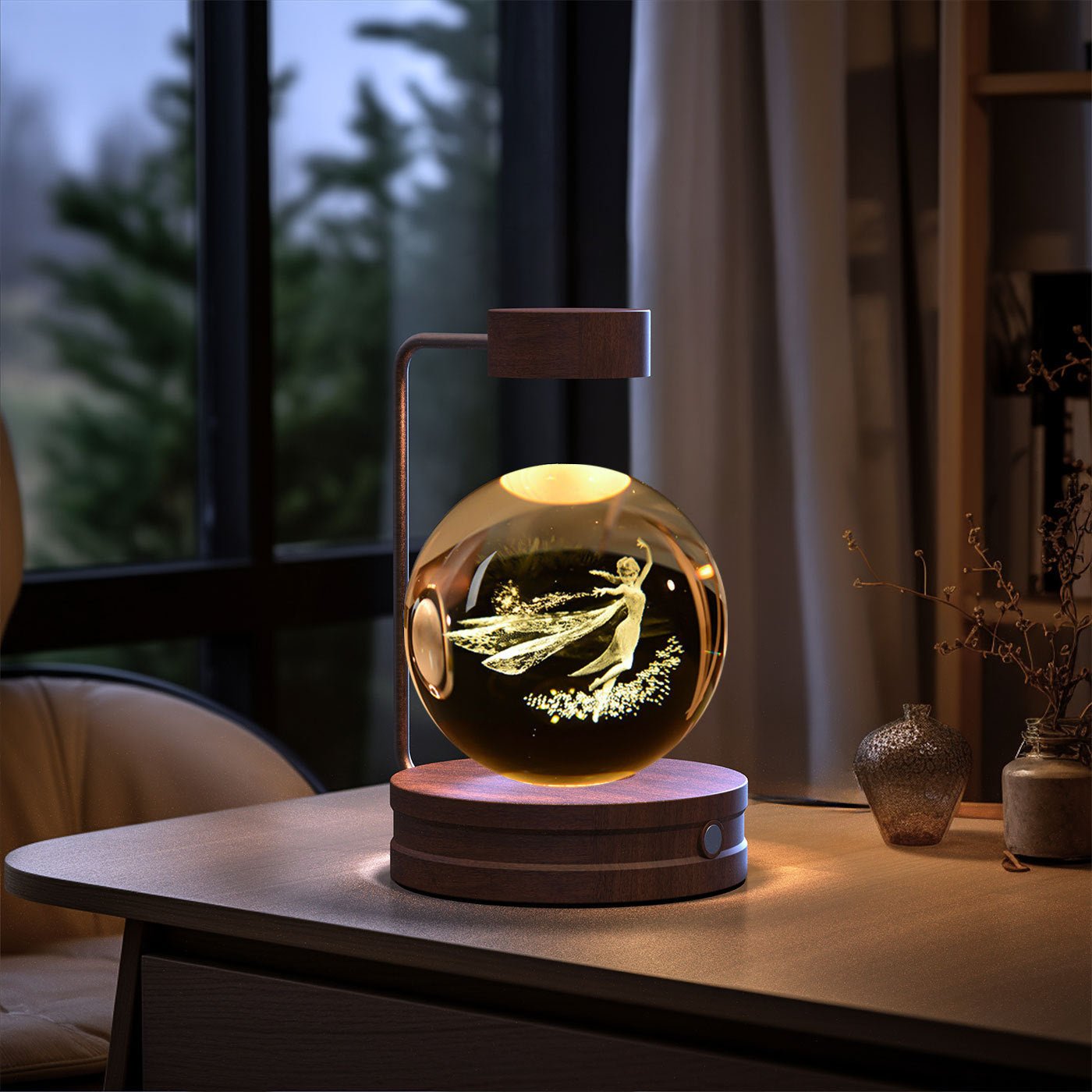 Crystal Ball Cosmic Dinosaur Indoor Night Light - Urban Mart