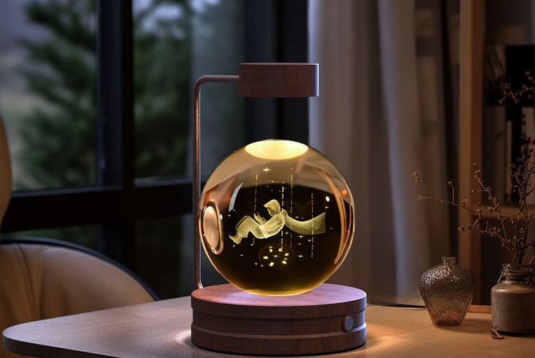 Crystal Ball Cosmic Dinosaur Indoor Night Light - Urban Mart