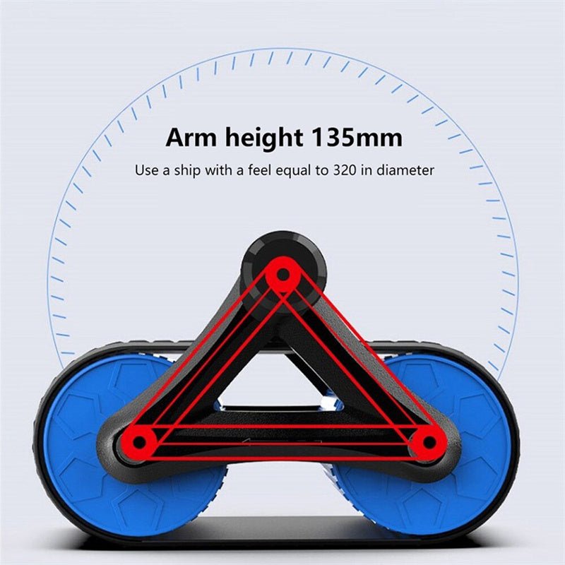 Double Wheel Abdominal Exerciser - Urban Mart