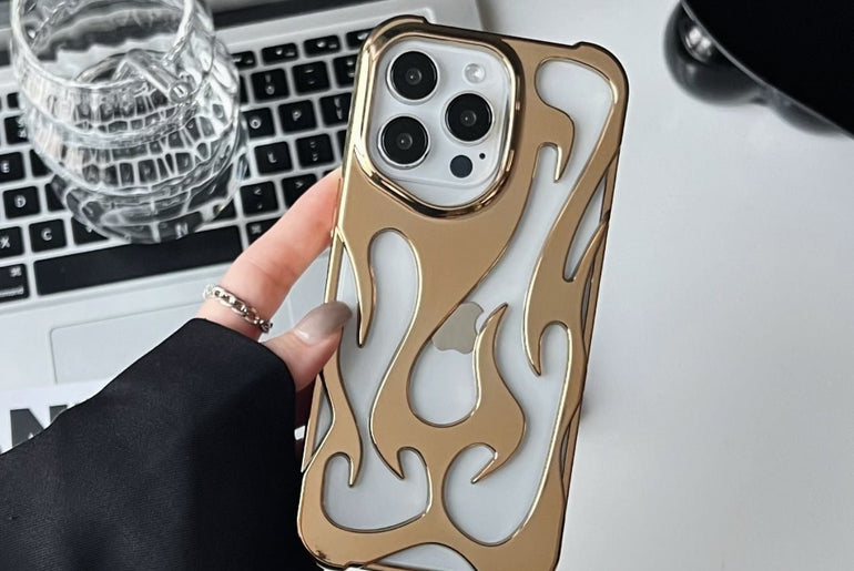 Electroplated Hollow Heat Dissipation Phone Case - Urban Mart