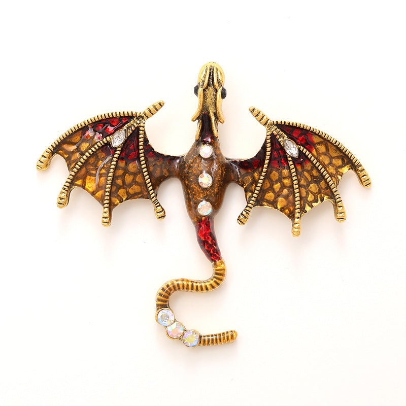 Enamel Dragon Diamond Accessories - Urban Mart