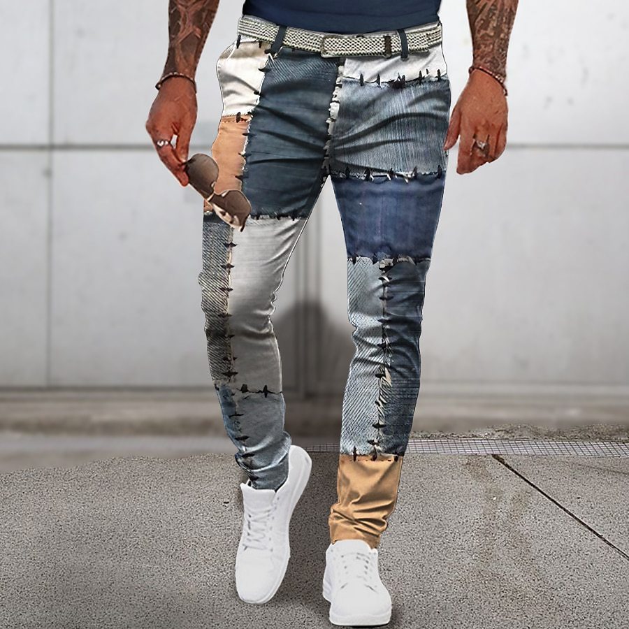 Fashion Personality Men's 3D Printed Casual Trousers - Urban Mart