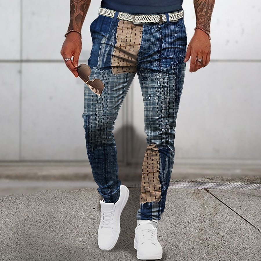 Fashion Personality Men's 3D Printed Casual Trousers - Urban Mart