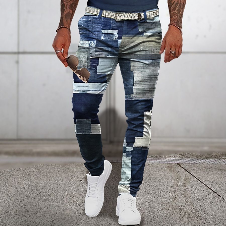 Fashion Personality Men's 3D Printed Casual Trousers - Urban Mart