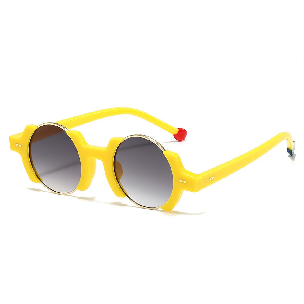 Fashion Personalized Hip Hop Contrast Color Sunglasses - Urban Mart