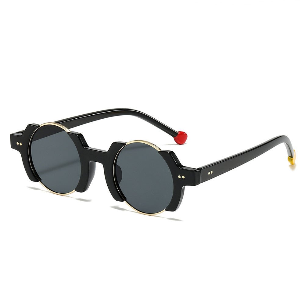 Fashion Personalized Hip Hop Contrast Color Sunglasses - Urban Mart