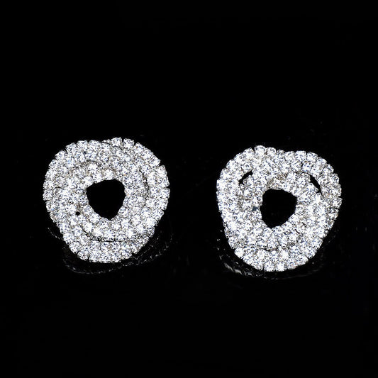 Full Diamond Round Studs - Urban Mart