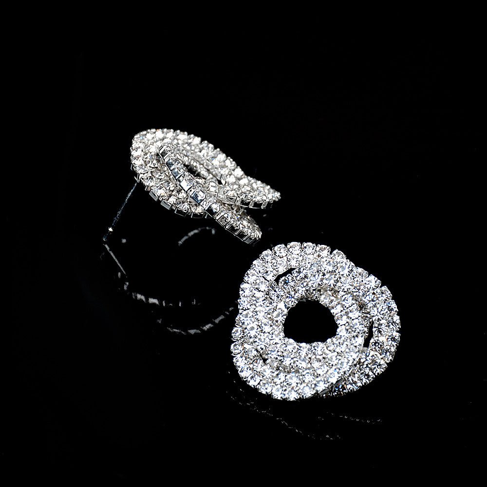 Full Diamond Round Studs - Urban Mart