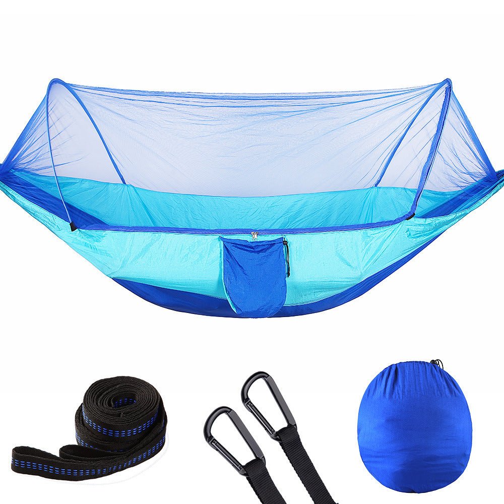 Fully Automatic Quick Opening Hammock With Mosquito Net - Urban Mart