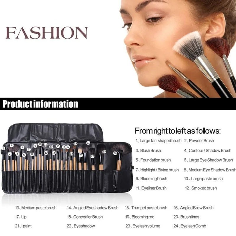 Gift Bag Of 24 Pcs Makeup Brush Sets - Urban Mart