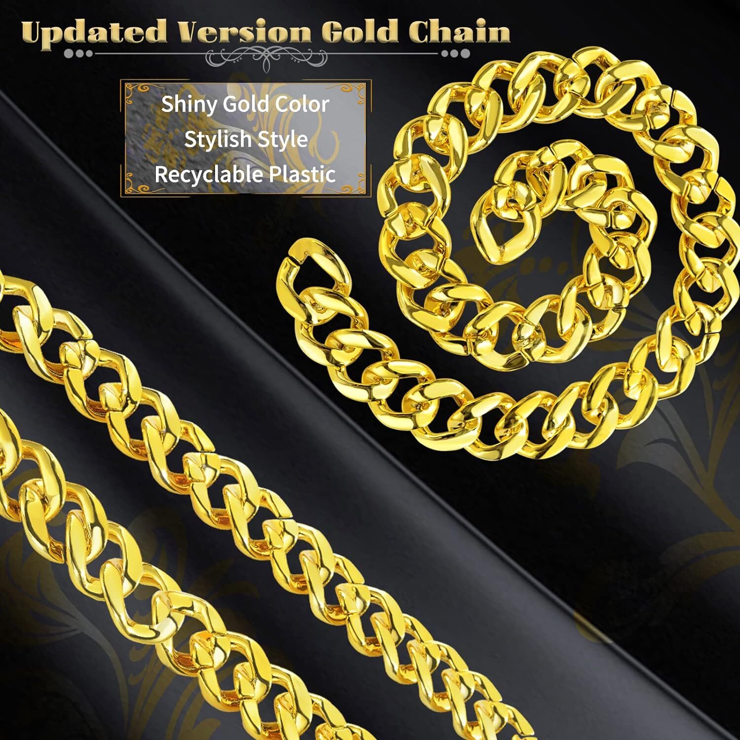 Gold Color Chain Necklace - Urban Mart