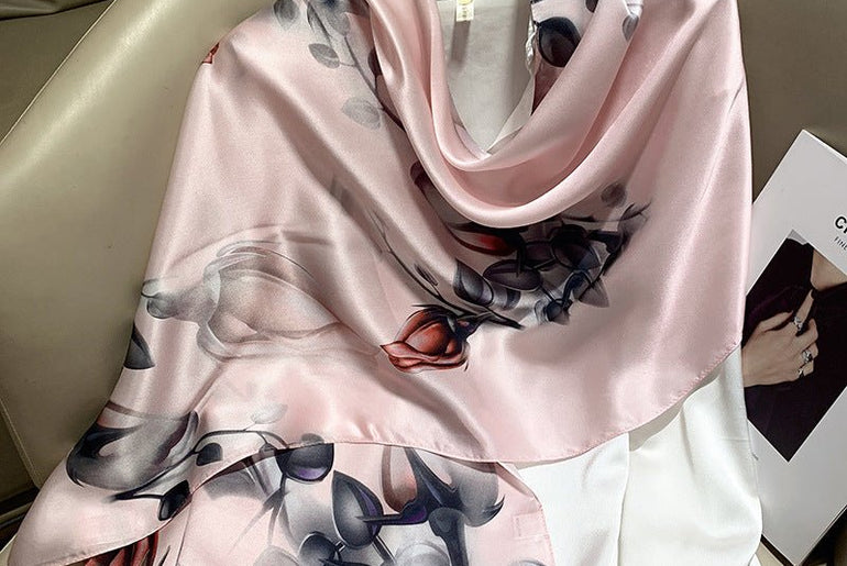 Hangzhou Silk Silk High - end Long Silk Scarf - Urban Mart