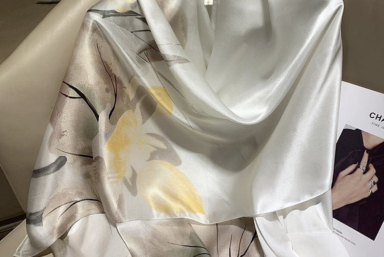 Hangzhou Silk Silk High - end Long Silk Scarf - Urban Mart