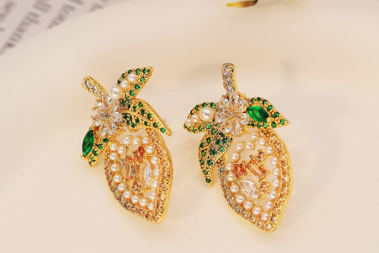 Heart Shaped Retro Gold Earrings For Women - Urban Mart