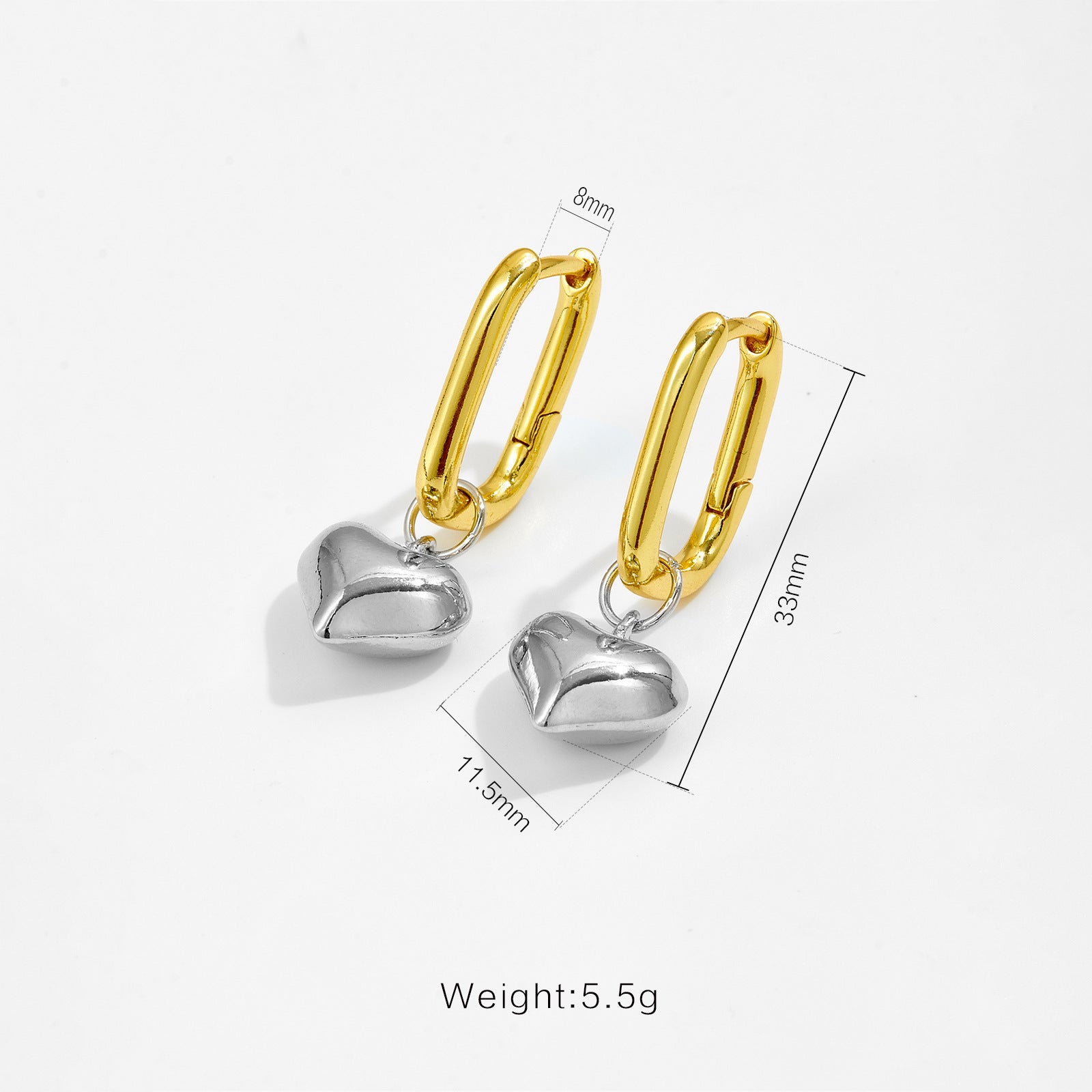 Love Pendant Simple All - match Classic Earrings - Urban Mart