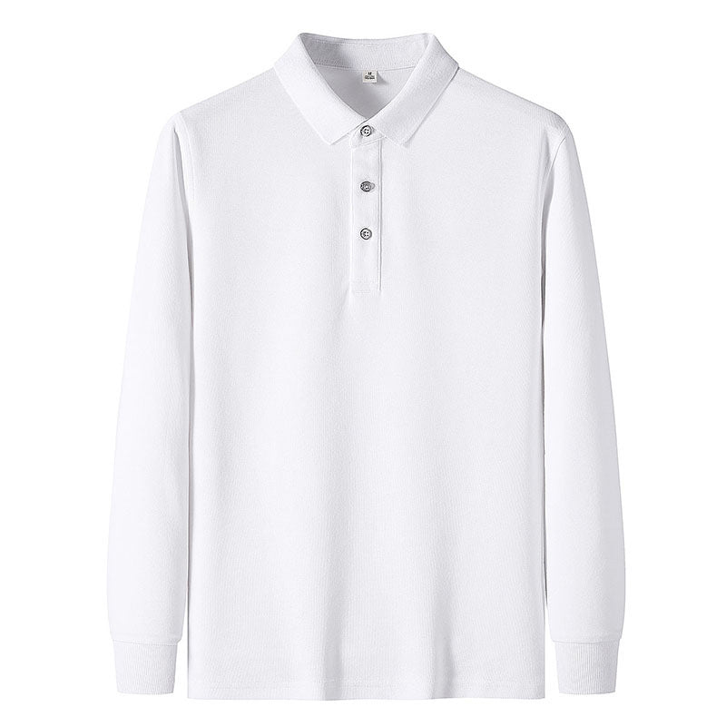 Men's Long - sleeved Polo Shirt Casual Jacket - Urban Mart