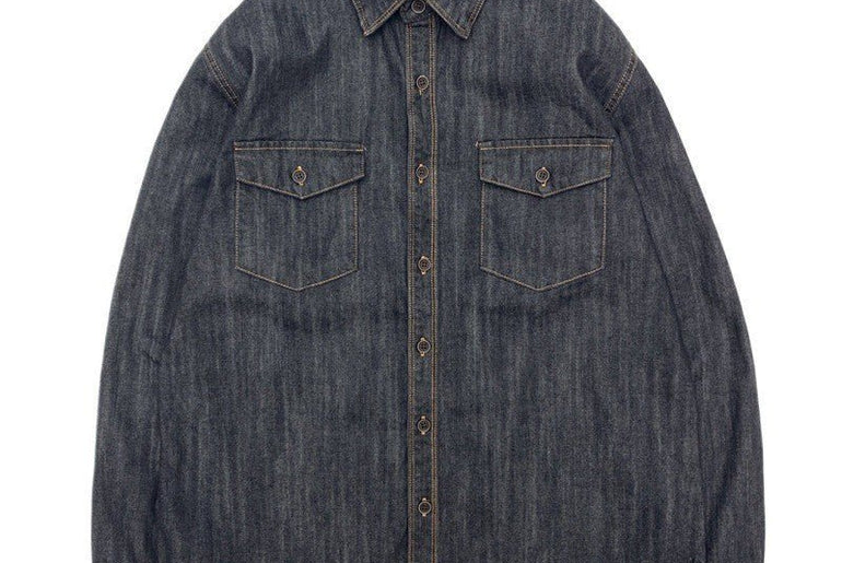 Men's Shirt Weighing Washed Overalls Denim - Urban Mart