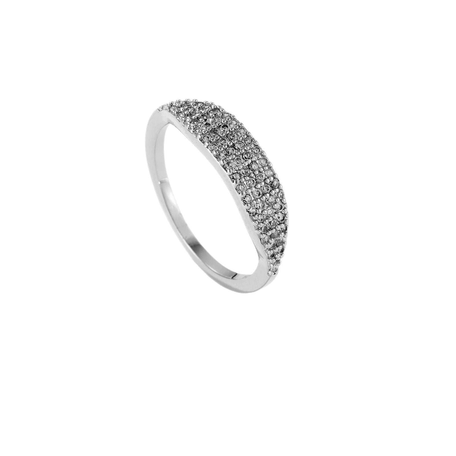 Micro Inlaid Zircon Stylish Simple And Versatile Niche Ring - Urban Mart