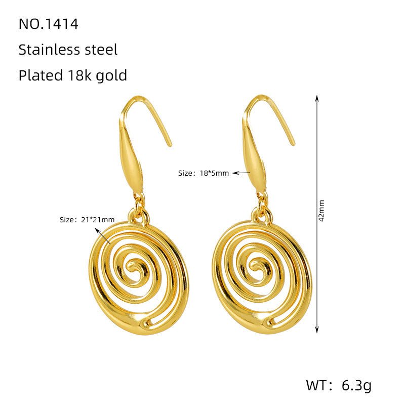 Mosquito Coil Design Sense Earrings Women - Urban Mart