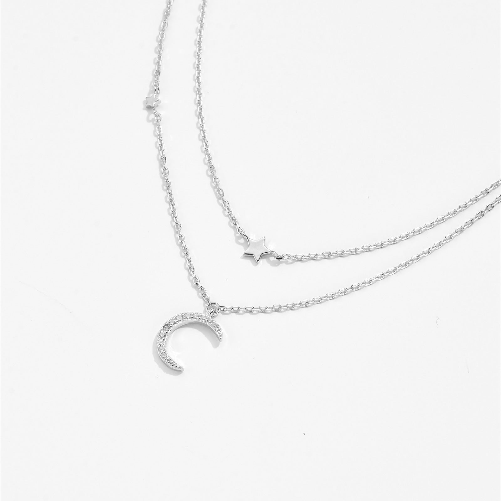 Multi - layer Twin S925 Sterling Silver Necklace - Urban Mart