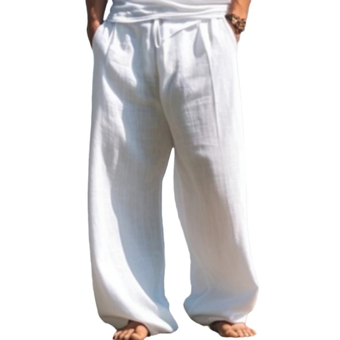 Outdoor Casual Pants Beach Solid Color Straight - Urban Mart