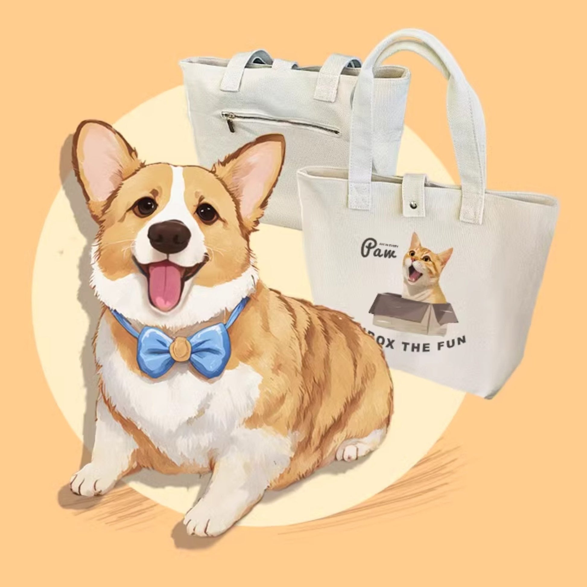 Pet Custom Canvas Bag Pure Cotton - Urban Mart