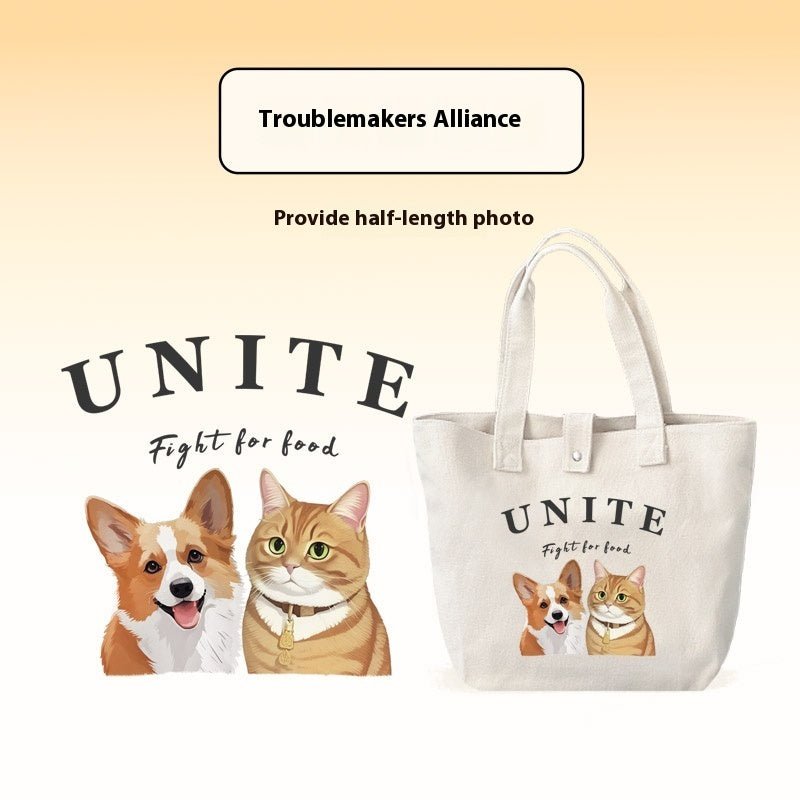 Pet Custom Canvas Bag Pure Cotton - Urban Mart