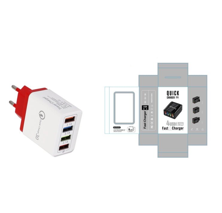 Quick Charge 3.0 4 Phone Adapter - Urban Mart