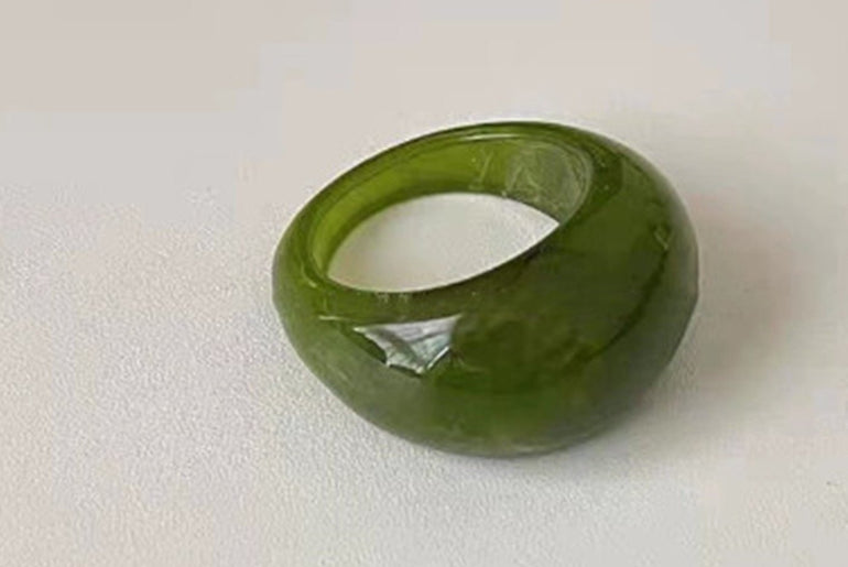 Retro Resin Ring Cold Wind - Urban Mart