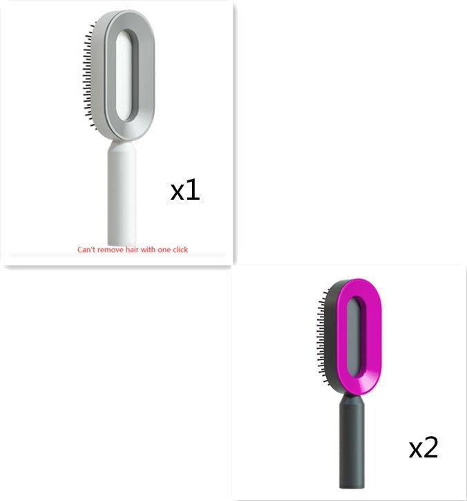 Self Cleaning Hair Brush For Women - Urban Mart