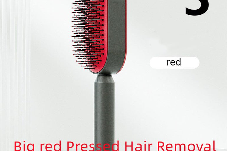 Self Cleaning Hair Brush For Women - Urban Mart