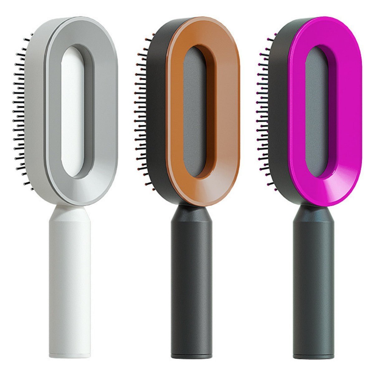 Self Cleaning Hair Brush For Women - Urban Mart