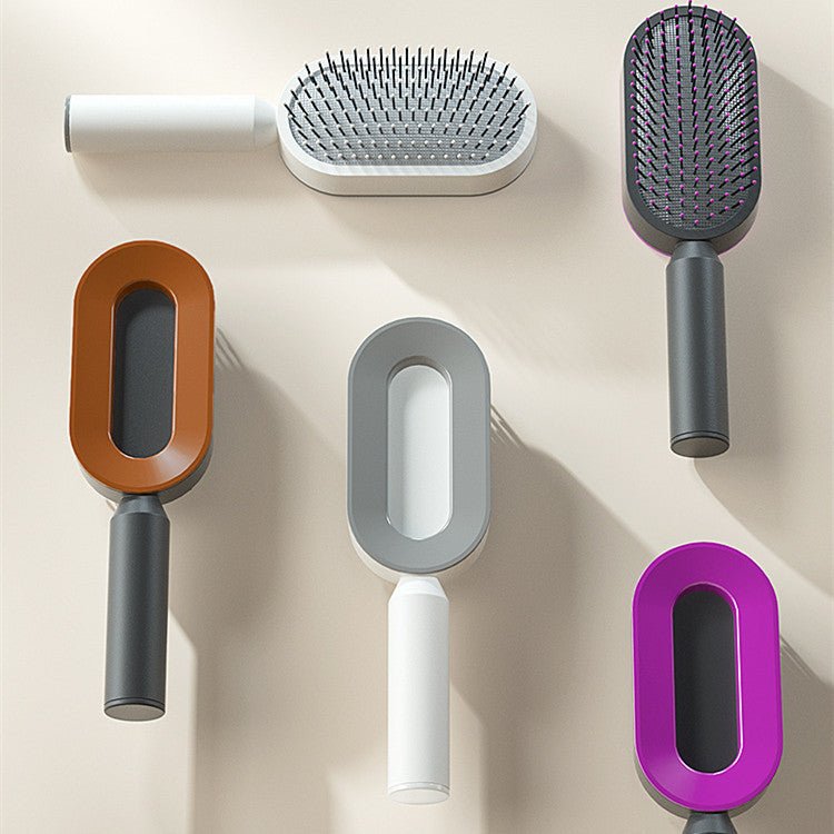 Self Cleaning Hair Brush For Women - Urban Mart