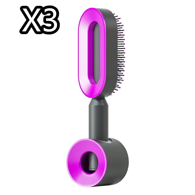 Self Cleaning Hair Brush For Women - Urban Mart