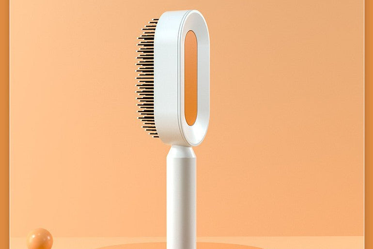 Self Cleaning Hair Brush For Women - Urban Mart