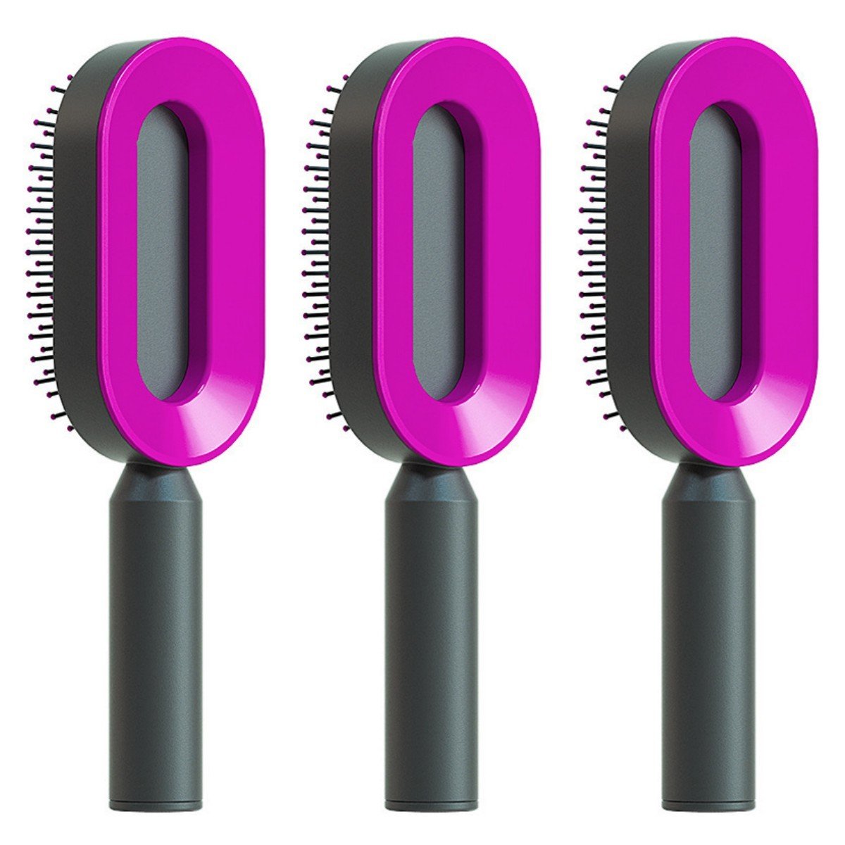 Self Cleaning Hair Brush For Women - Urban Mart